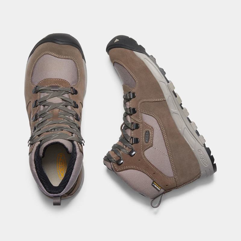 Keen Westward Waterproof Mid Womens Hiking Boots Brown/Lavender Online Sale (2018-IAPZF)